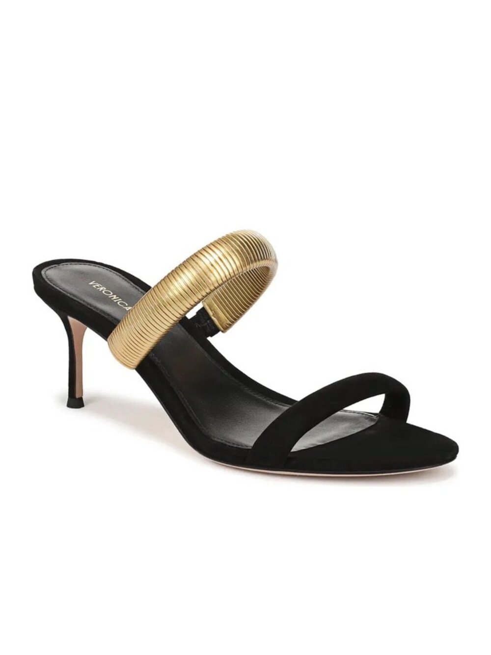 New Veronica Beard Tobin Sandals Black Suede Sz 9